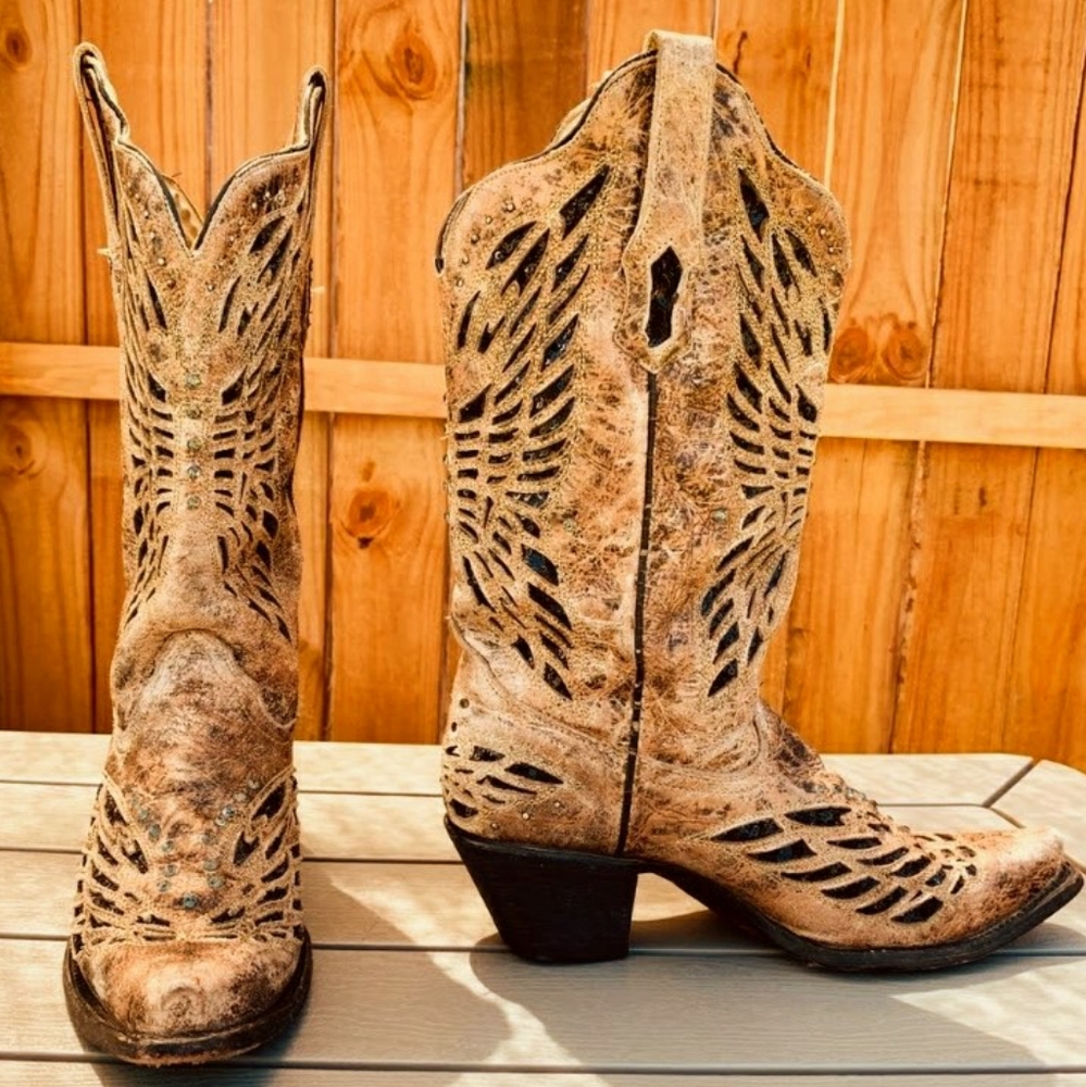 Corral Crystal Butterfly Western / Cowboy Boots